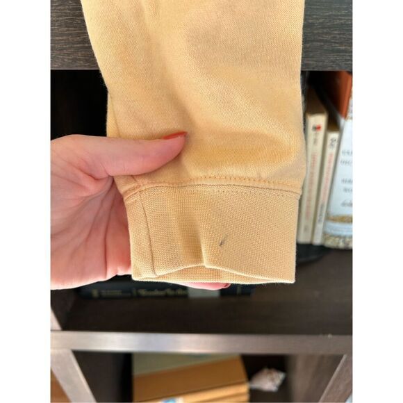 Nike Women’s Peach Orange Striped Heritage Pullover Sweatshirt Size XS - Picture 7 of 9